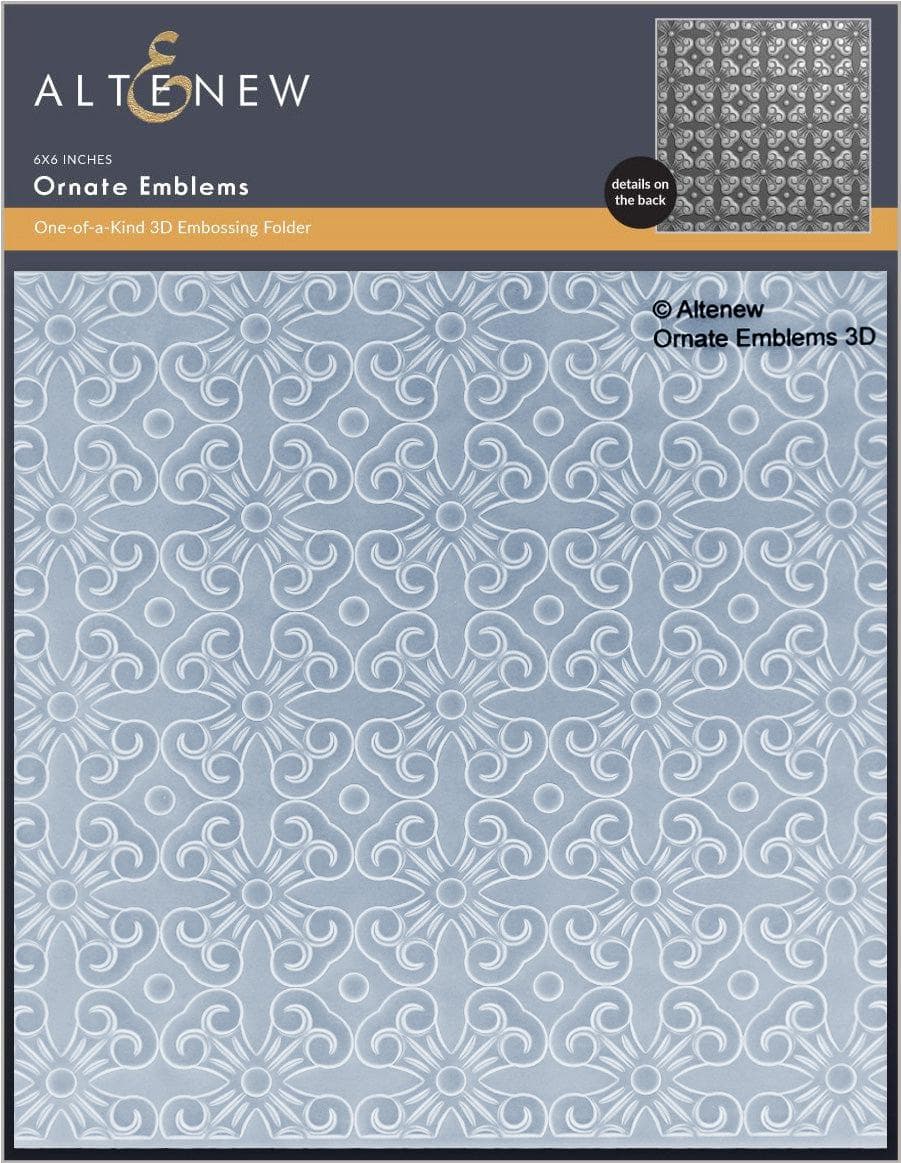 Panel Embossing Icon Ornate Emblems 3D Embossing Folder | Altenew