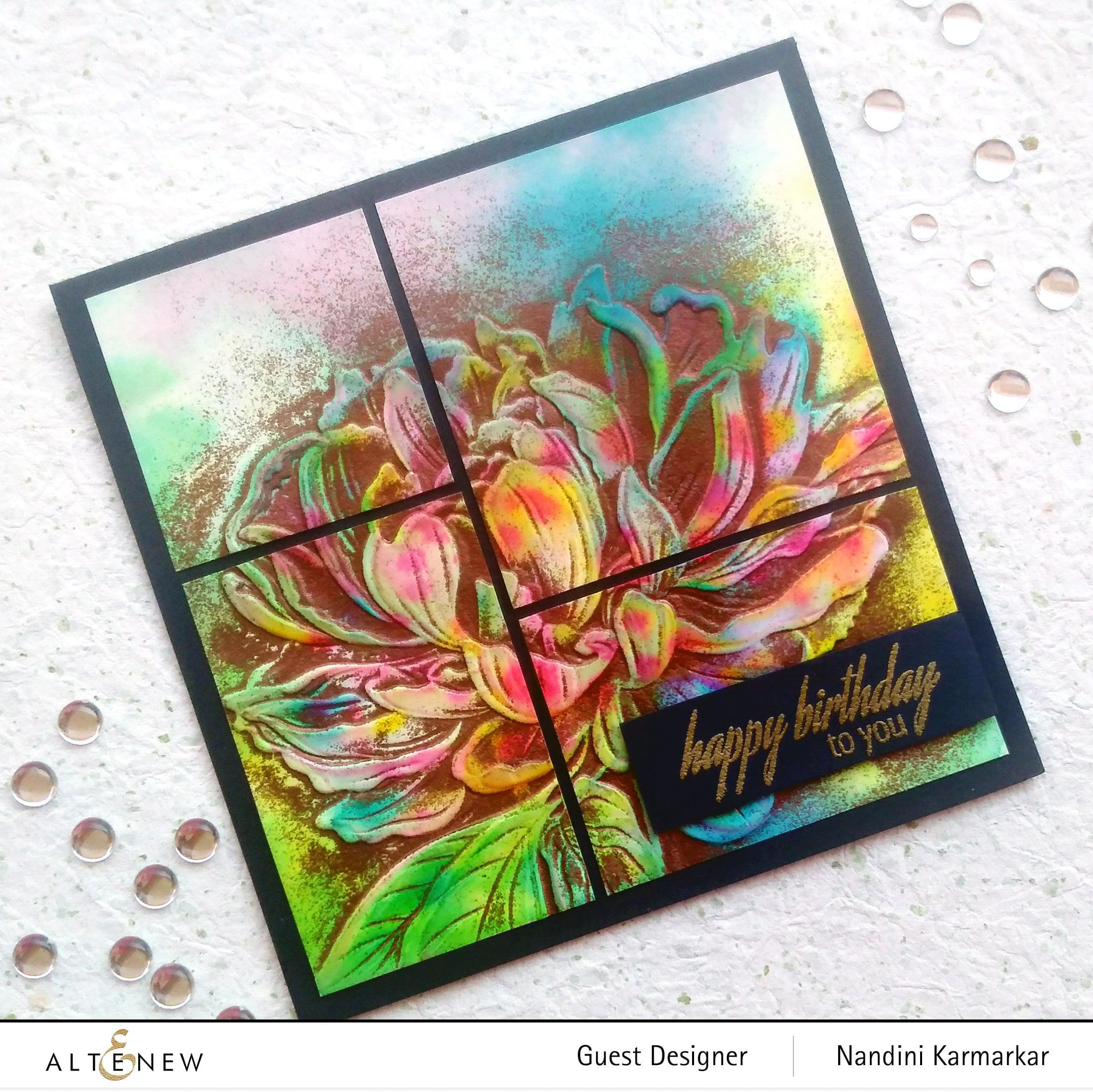 Peony Sunshine 3D Embossing Folder | Altenew