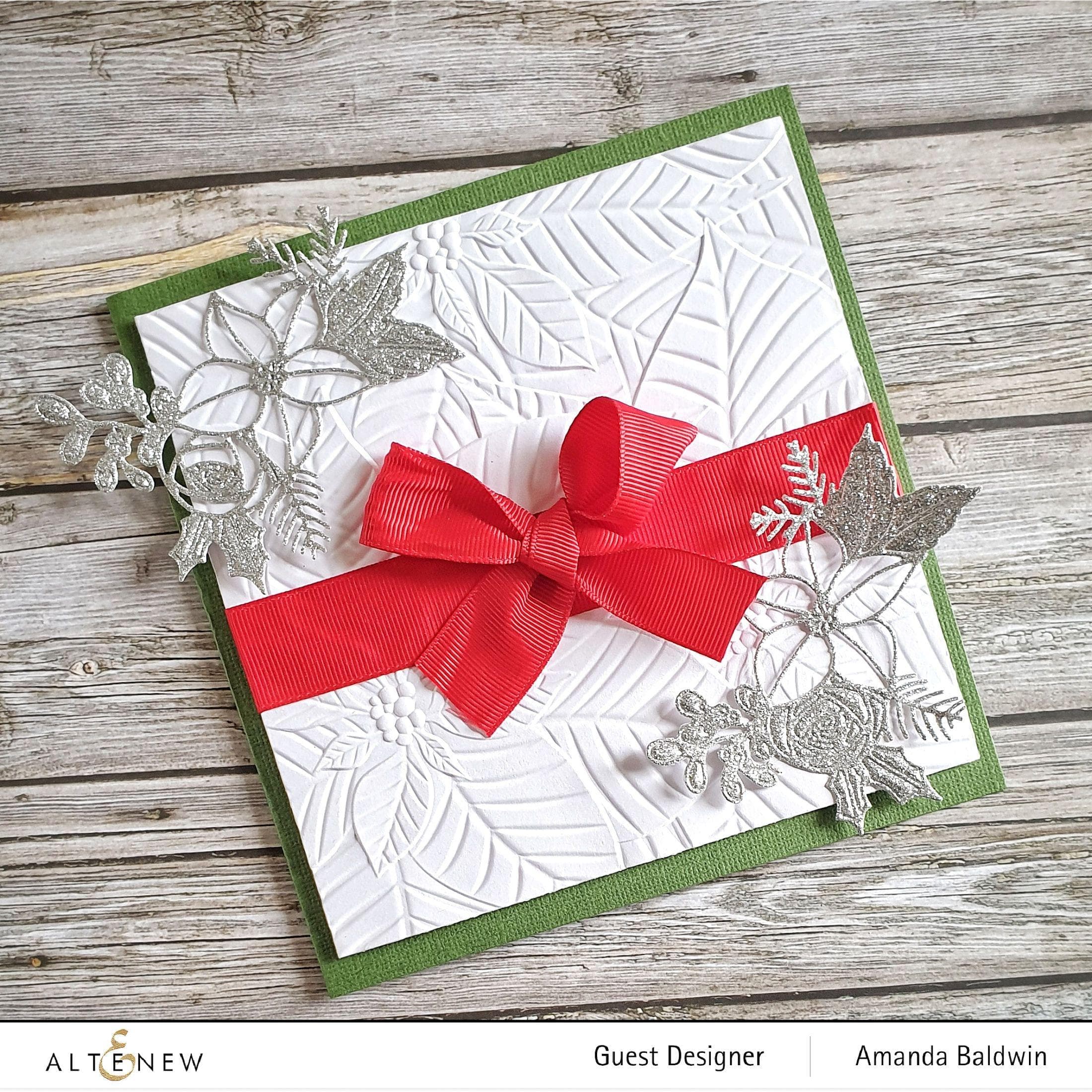 Perfect Poinsettias 3D Embossing Folder | Altenew