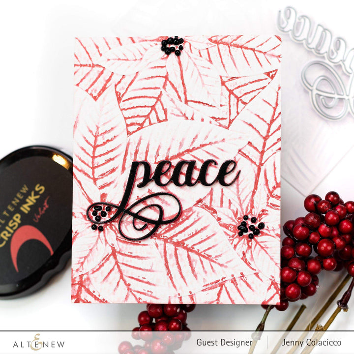 Part A-Glitz Art Craft Co.,LTD Embossing Folder Perfect Poinsettias 3D Embossing Folder