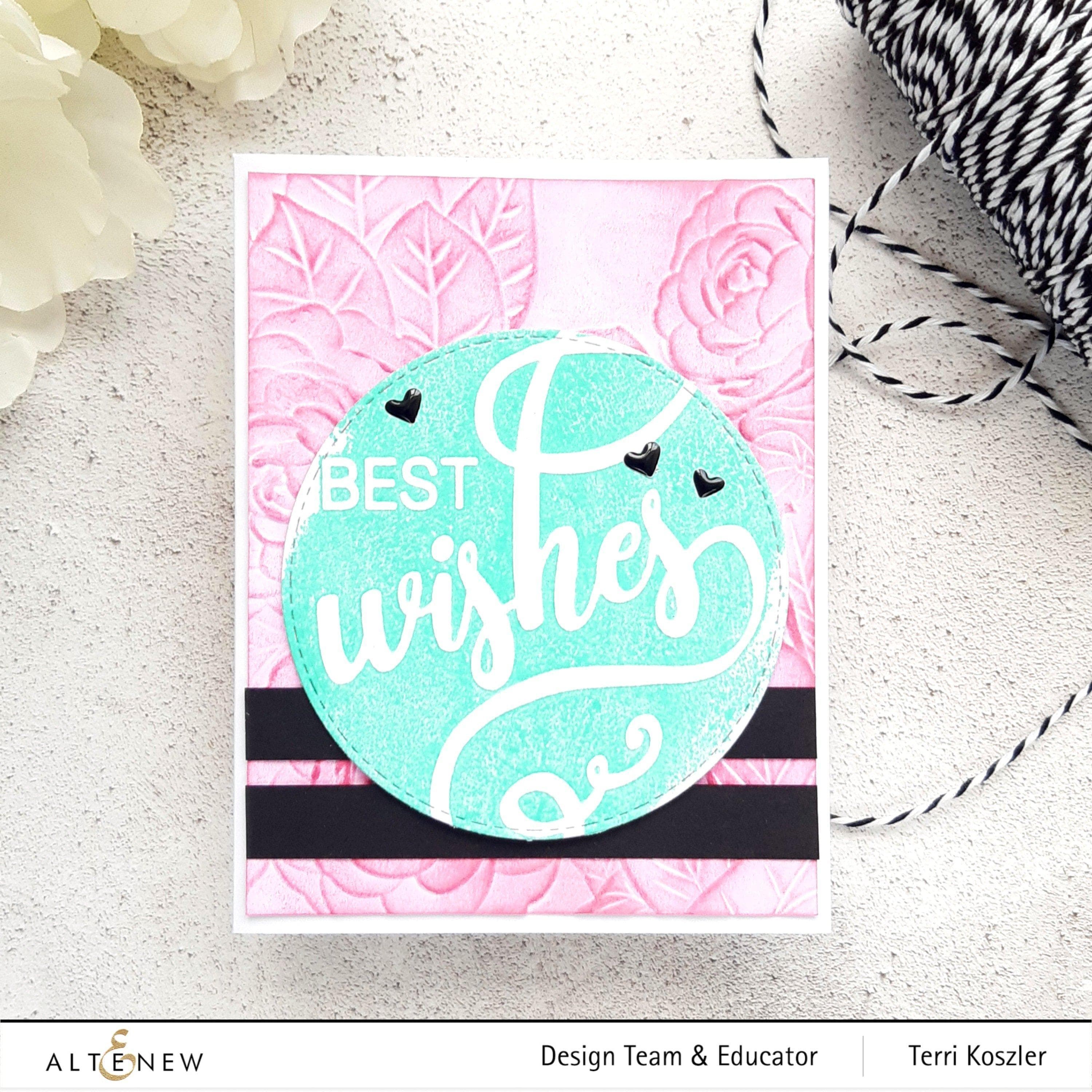 Pink Perfection Camellia 3D Embossing Folder | Altenew