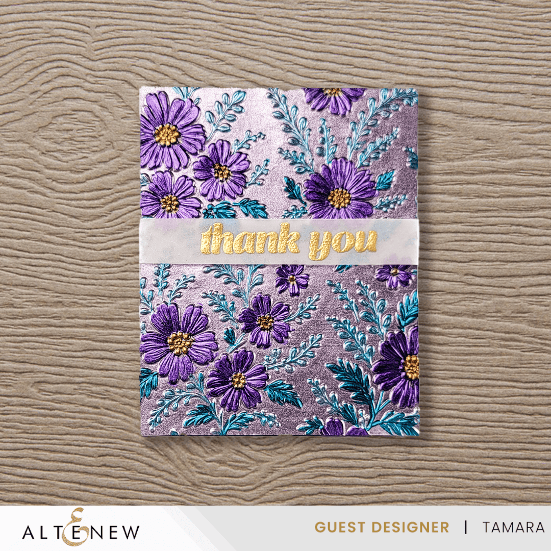 Piped Floral Lace 3D Embossing Folder