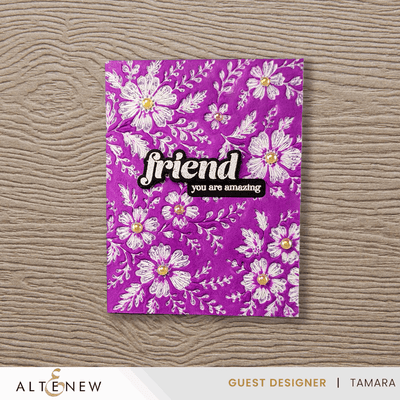 Piped Floral Lace 3D Embossing Folder