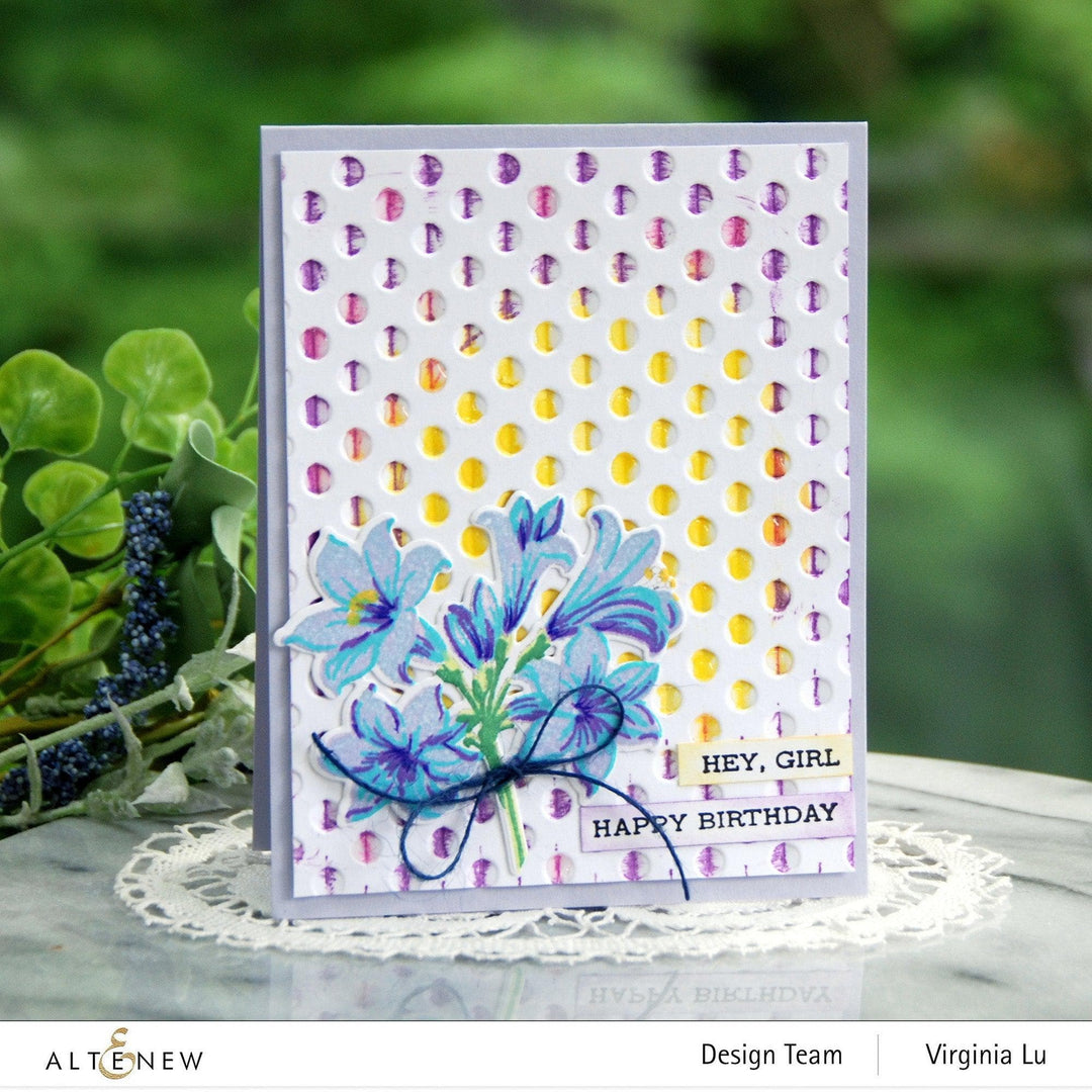 Part A-Glitz Art Craft Co.,LTD Embossing Folder Playful Circles 3D Embossing Folder