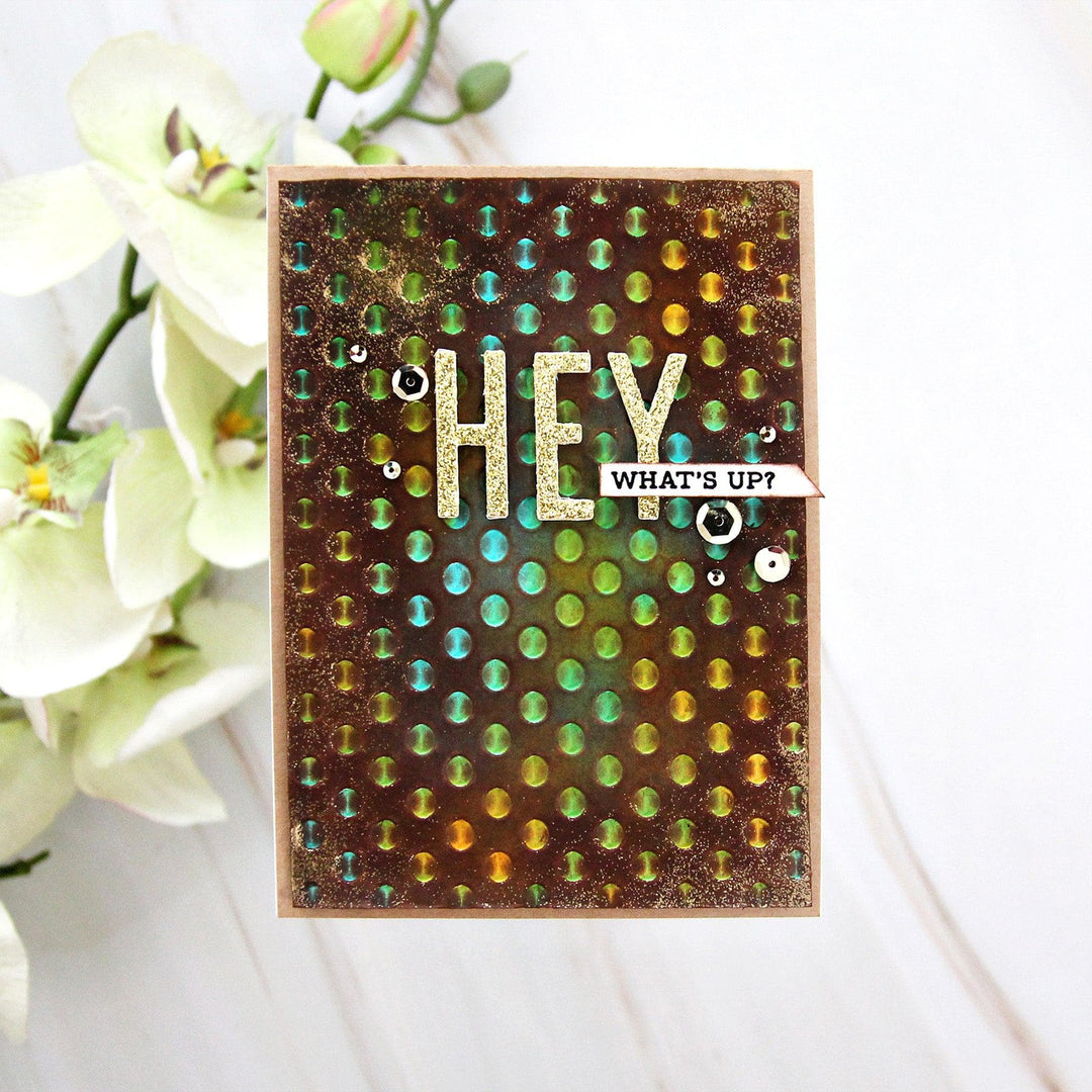 Part A-Glitz Art Craft Co.,LTD Embossing Folder Playful Circles 3D Embossing Folder