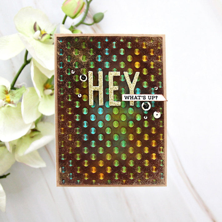 Part A-Glitz Art Craft Co.,LTD Embossing Folder Playful Circles 3D Embossing Folder