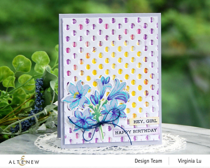 Part A-Glitz Art Craft Co.,LTD Embossing Folder Playful Circles 3D Embossing Folder