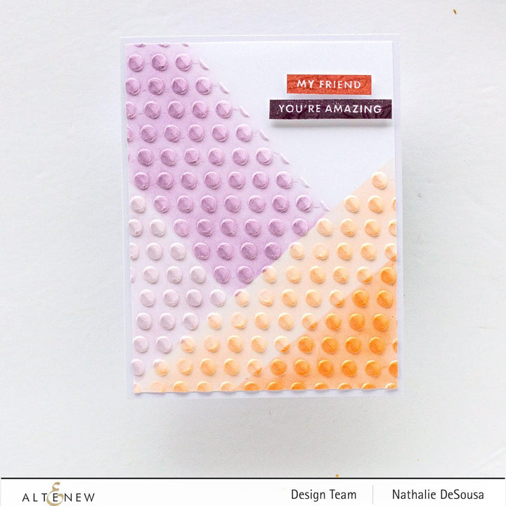 Part A-Glitz Art Craft Co.,LTD Embossing Folder Playful Circles 3D Embossing Folder