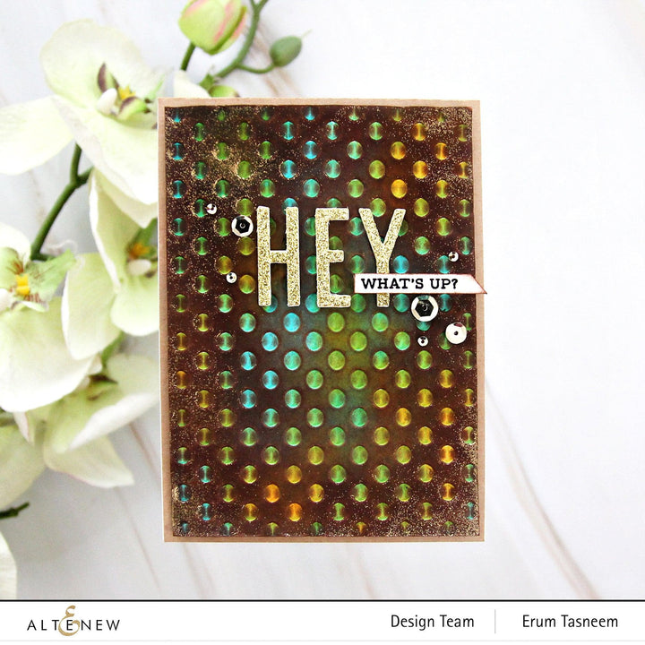Part A-Glitz Art Craft Co.,LTD Embossing Folder Playful Circles 3D Embossing Folder