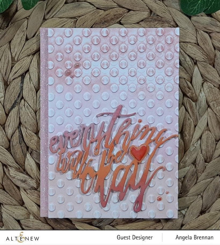 Part A-Glitz Art Craft Co.,LTD Embossing Folder Playful Circles 3D Embossing Folder