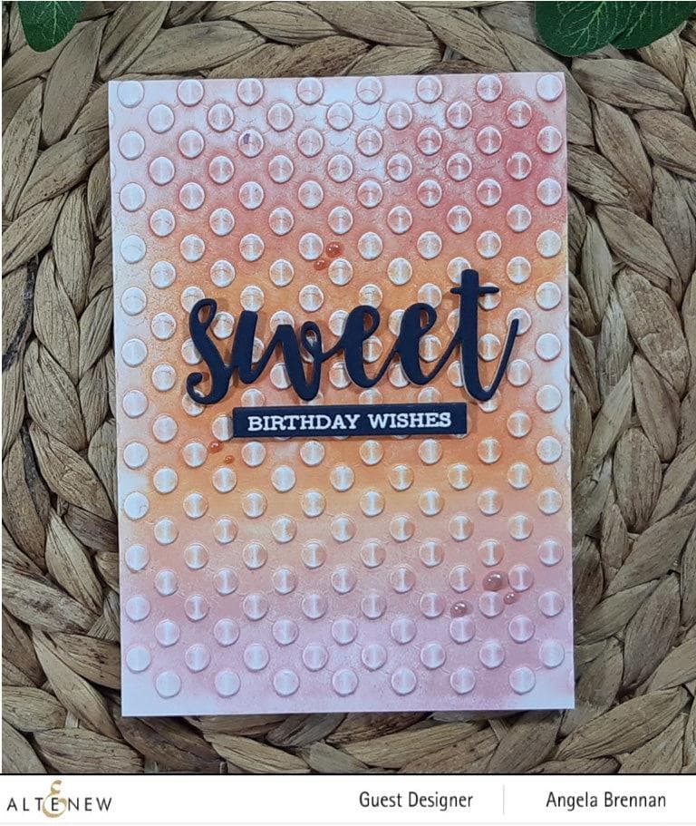 Part A-Glitz Art Craft Co.,LTD Embossing Folder Playful Circles 3D Embossing Folder