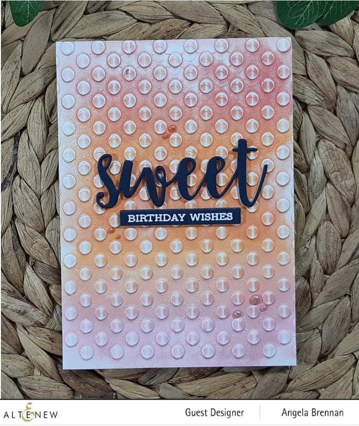 Part A-Glitz Art Craft Co.,LTD Embossing Folder Playful Circles 3D Embossing Folder