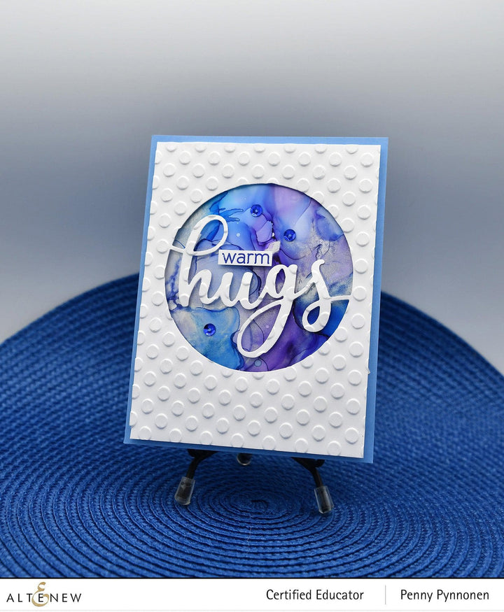 Part A-Glitz Art Craft Co.,LTD Embossing Folder Playful Circles 3D Embossing Folder