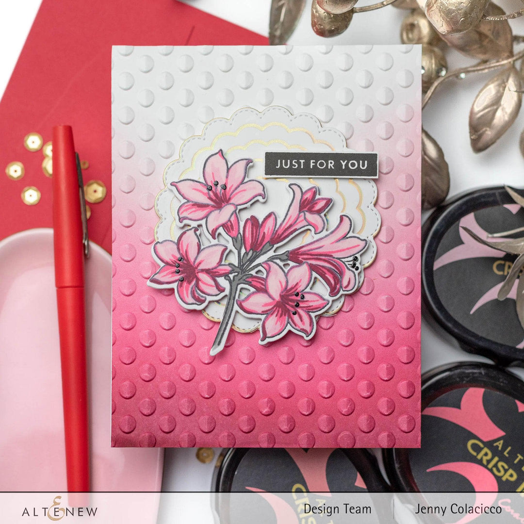 Part A-Glitz Art Craft Co.,LTD Embossing Folder Playful Circles 3D Embossing Folder