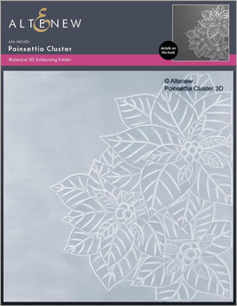 Part A-Glitz Art Craft Co.,LTD Embossing Folder Poinsettia Cluster 3D Embossing Folder