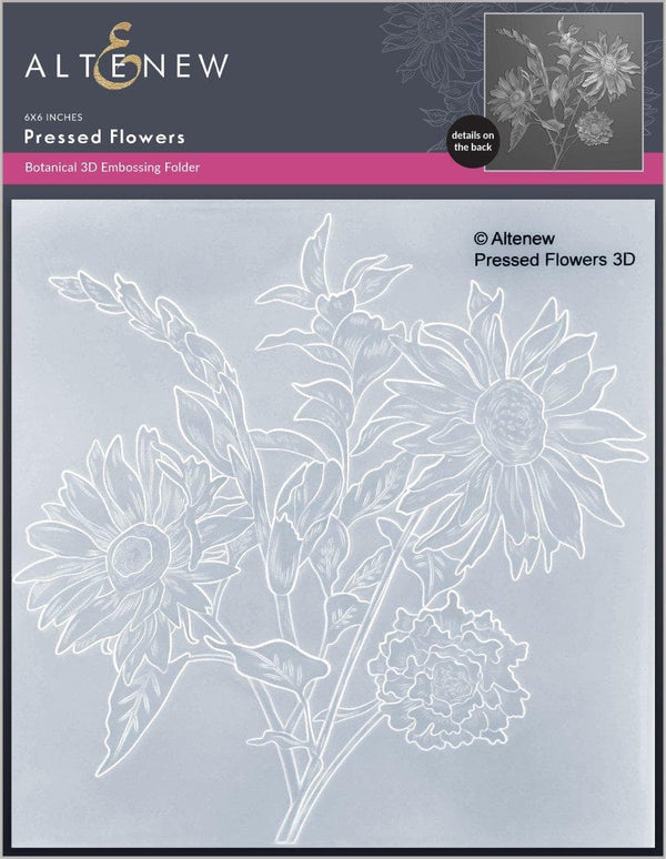 Part A-Glitz Art Craft Co.,LTD Embossing Folder Pressed Flowers 3D Embossing Folder