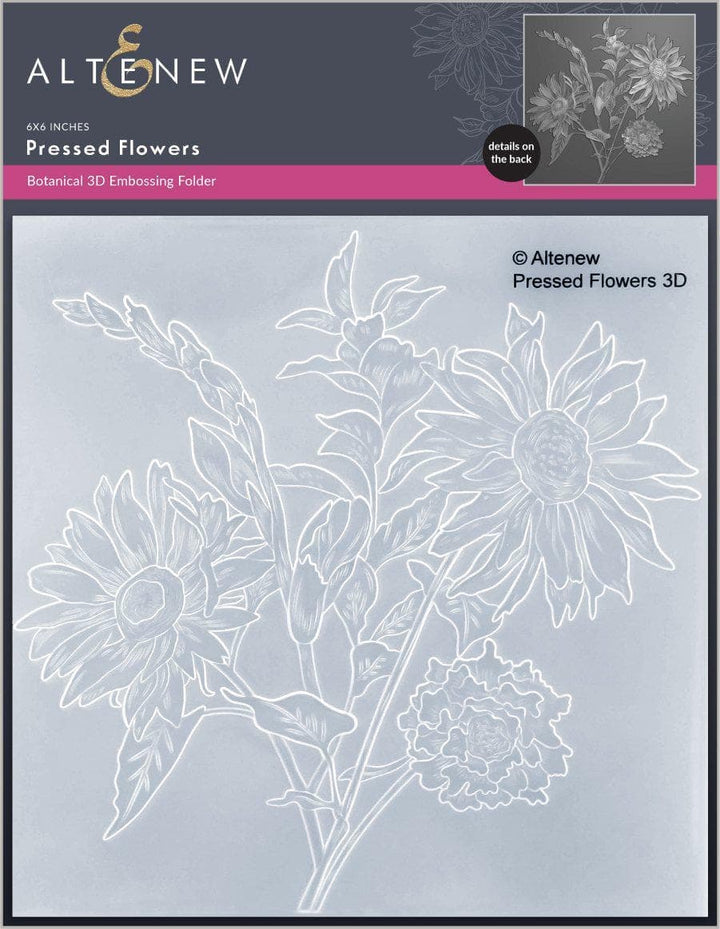 Part A-Glitz Art Craft Co.,LTD Embossing Folder Pressed Flowers 3D Embossing Folder