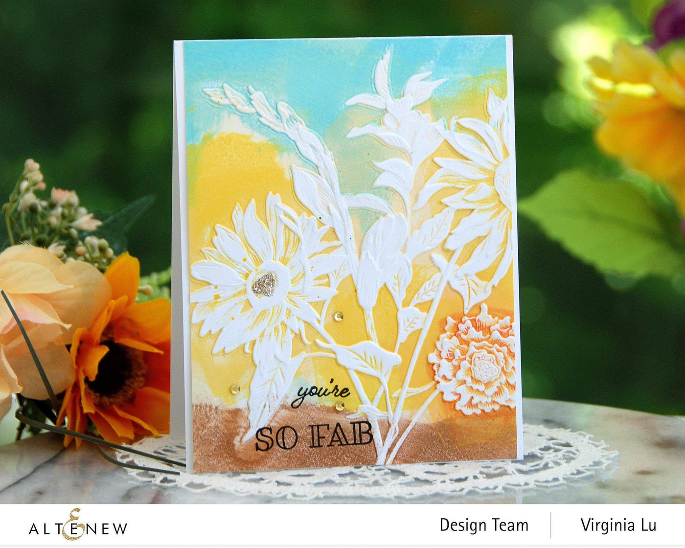 Part A-Glitz Art Craft Co.,LTD Embossing Folder Pressed Flowers 3D Embossing Folder