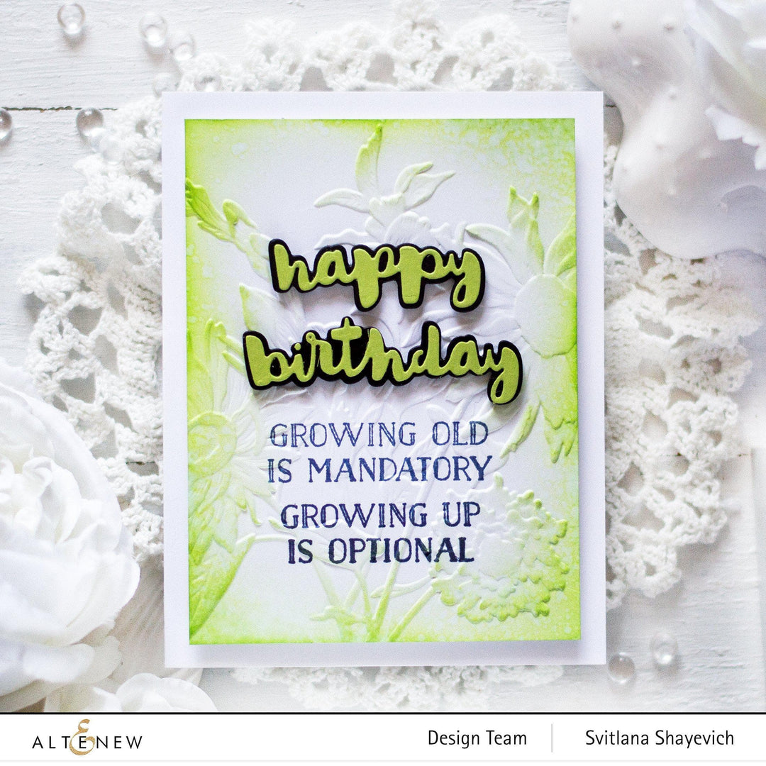 Part A-Glitz Art Craft Co.,LTD Embossing Folder Pressed Flowers 3D Embossing Folder