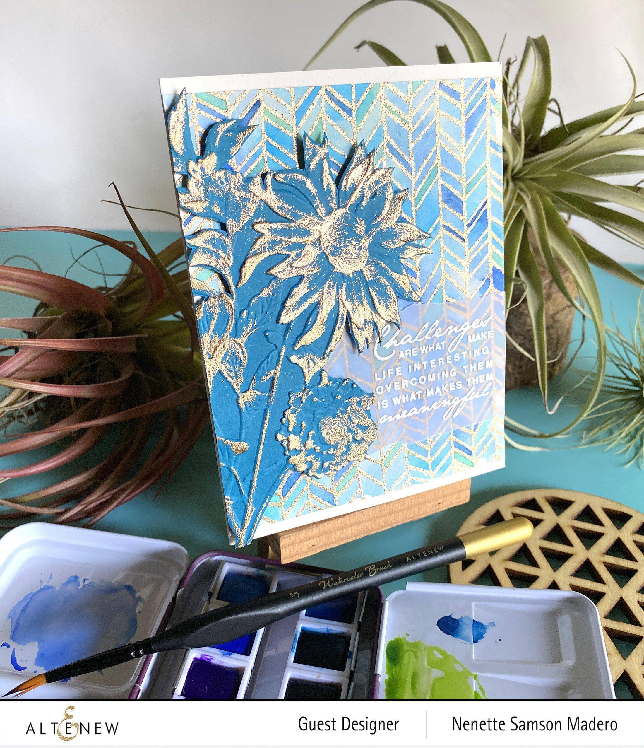 Pressed Flowers 3D Embossing Folder for Stunning Floral Designs