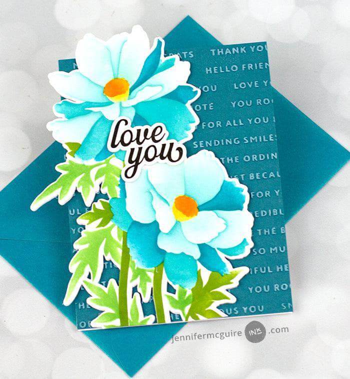 Raised Sentiments 3D Embossing Folder