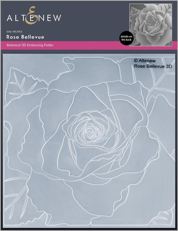 Part A-Glitz Art Craft Co.,LTD Embossing Folder Rose Bellevue 3D Embossing Folder