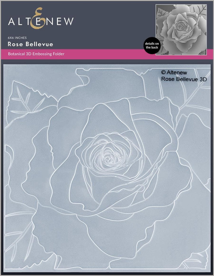 Part A-Glitz Art Craft Co.,LTD Embossing Folder Rose Bellevue 3D Embossing Folder