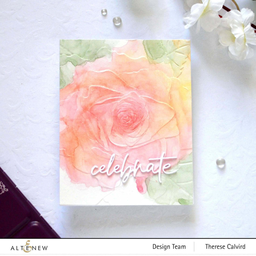 Part A-Glitz Art Craft Co.,LTD Embossing Folder Rose Bellevue 3D Embossing Folder