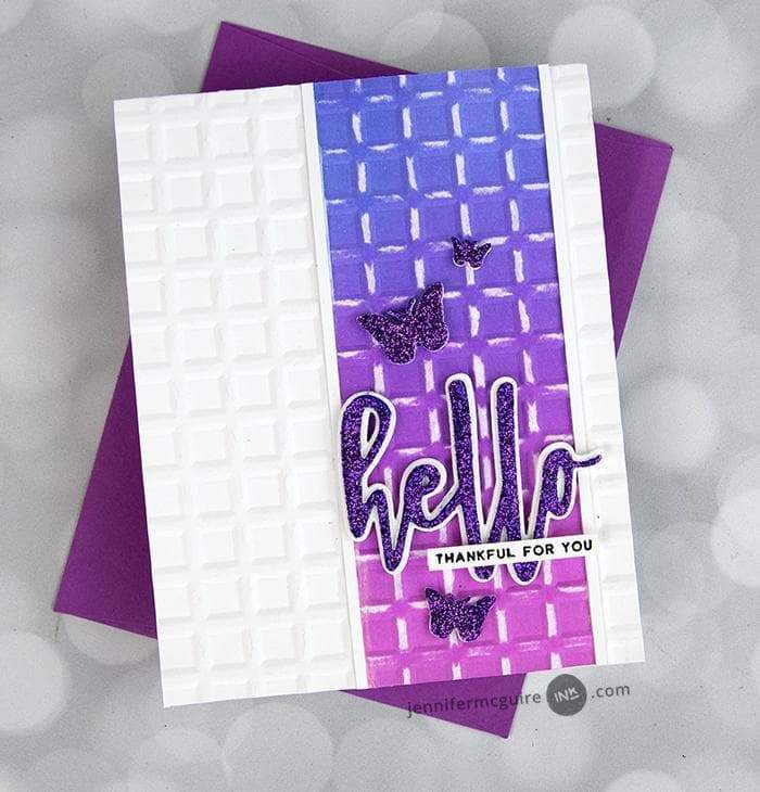 Part A-Glitz Art Craft Co.,LTD Embossing Folder Rows of Squares 3D Embossing Folder
