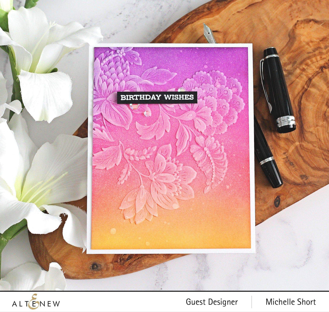 Part A-Glitz Art Craft Co.,LTD Embossing Folder Scalloped Flowers 3D Embossing Folder