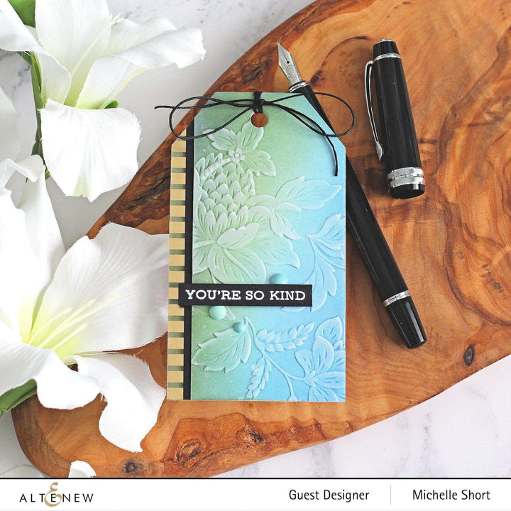 Part A-Glitz Art Craft Co.,LTD Embossing Folder Scalloped Flowers 3D Embossing Folder