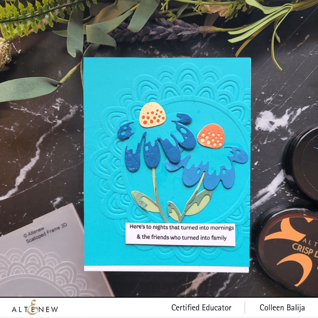 Part A-Glitz Art Craft Co.,LTD Embossing Folder Scalloped Frame 3D Embossing Folder