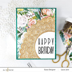 Part A-Glitz Art Craft Co.,LTD Embossing Folder Scalloped Frame 3D Embossing Folder