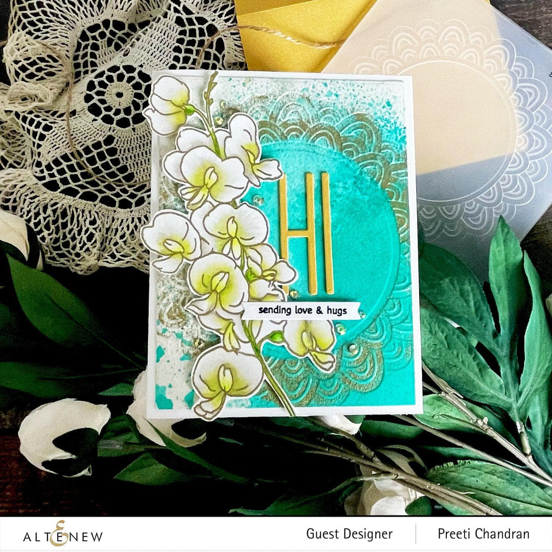 Part A-Glitz Art Craft Co.,LTD Embossing Folder Scalloped Frame 3D Embossing Folder