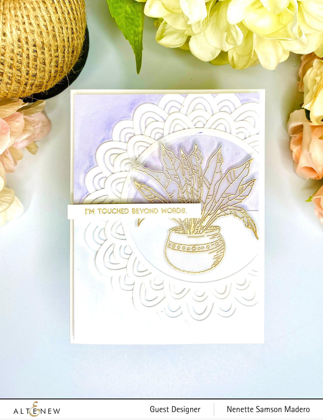 Part A-Glitz Art Craft Co.,LTD Embossing Folder Scalloped Frame 3D Embossing Folder