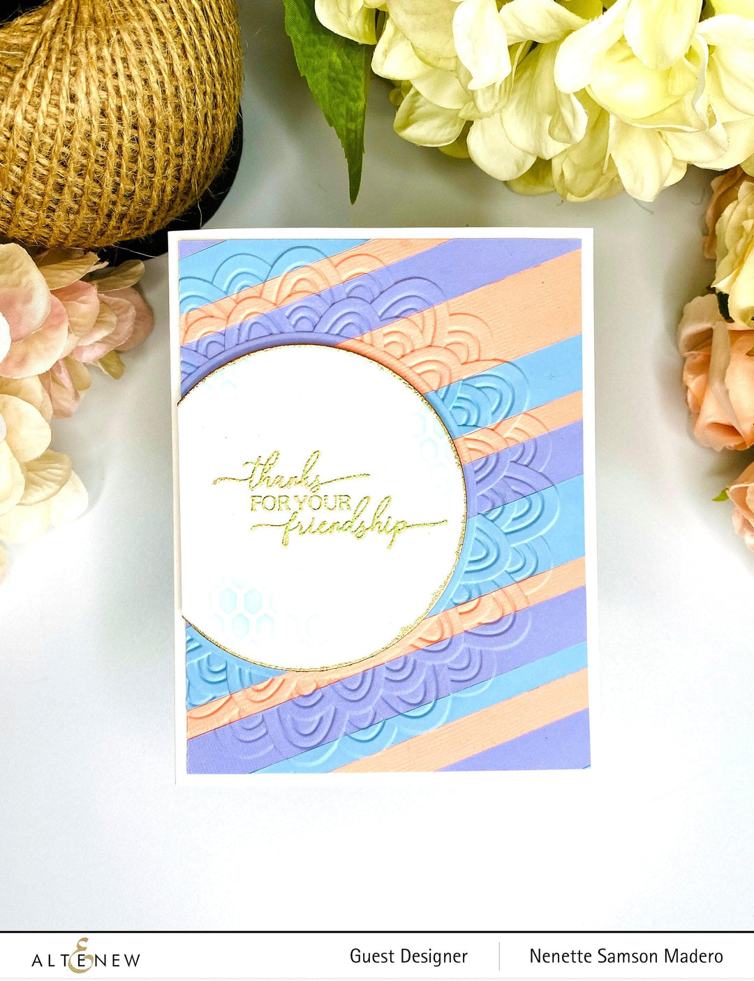 Part A-Glitz Art Craft Co.,LTD Embossing Folder Scalloped Frame 3D Embossing Folder