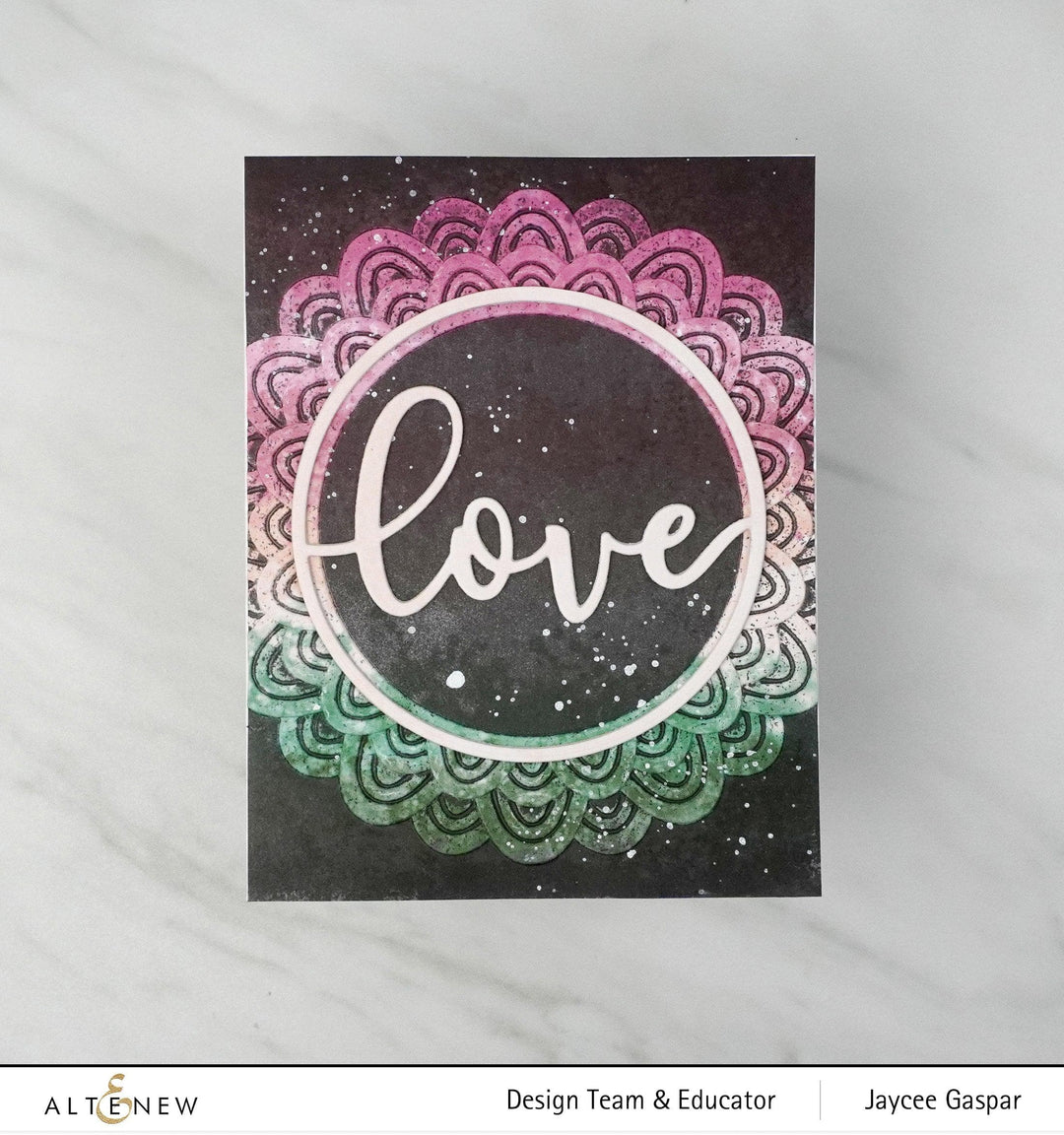 Part A-Glitz Art Craft Co.,LTD Embossing Folder Scalloped Frame 3D Embossing Folder