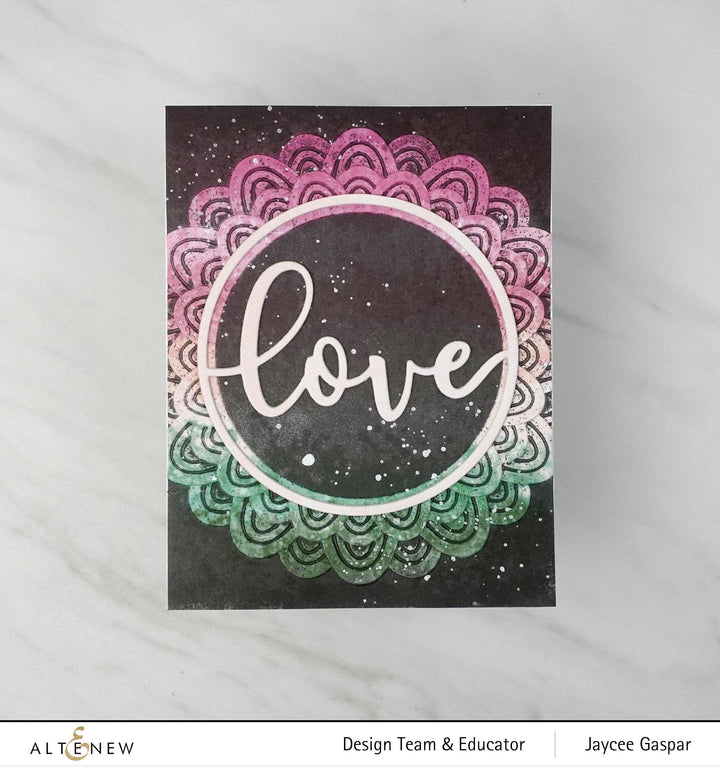 Part A-Glitz Art Craft Co.,LTD Embossing Folder Scalloped Frame 3D Embossing Folder