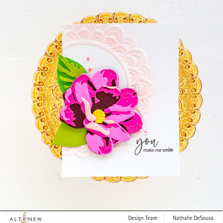 Part A-Glitz Art Craft Co.,LTD Embossing Folder Scalloped Frame 3D Embossing Folder