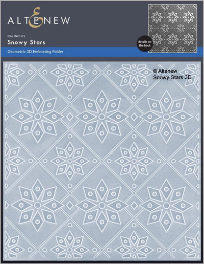 Snowy Stars 3D Embossing Folder