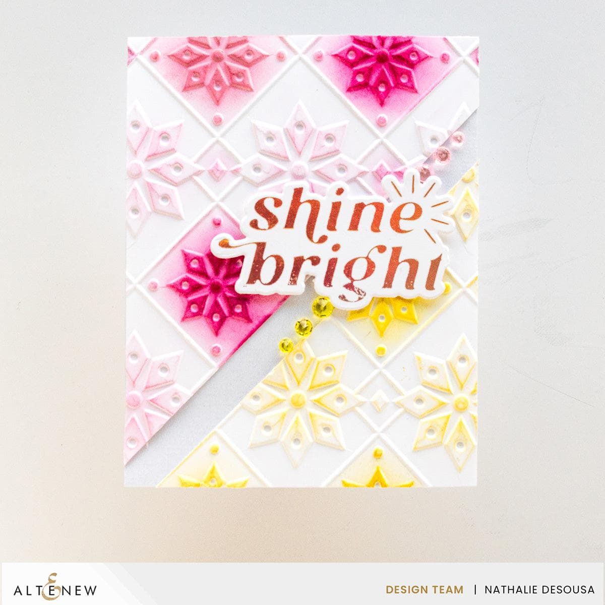 Snowy Stars 3D Embossing Folder | Altenew