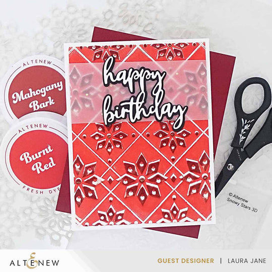Snowy Stars 3D Embossing Folder | Altenew