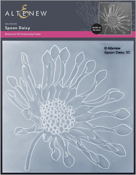 Part A-Glitz Art Craft Co.,LTD Embossing Folder Spoon Daisy 3D Embossing Folder