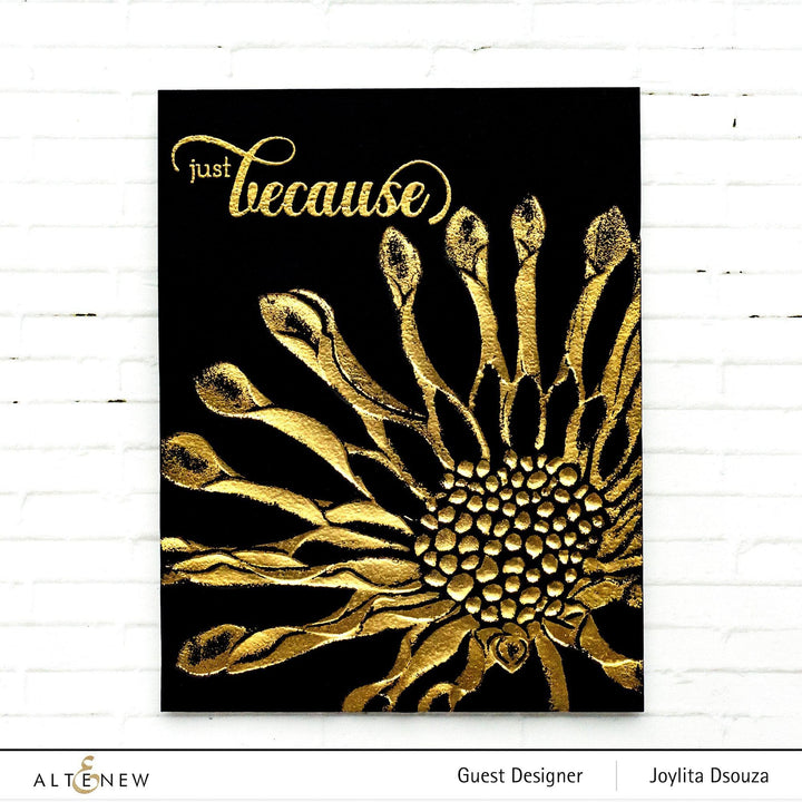 Part A-Glitz Art Craft Co.,LTD Embossing Folder Spoon Daisy 3D Embossing Folder