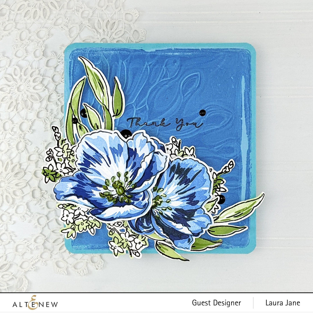 Part A-Glitz Art Craft Co.,LTD Embossing Folder Spoon Daisy 3D Embossing Folder