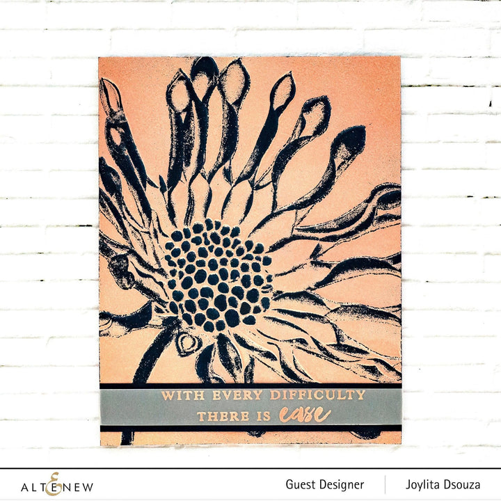Part A-Glitz Art Craft Co.,LTD Embossing Folder Spoon Daisy 3D Embossing Folder