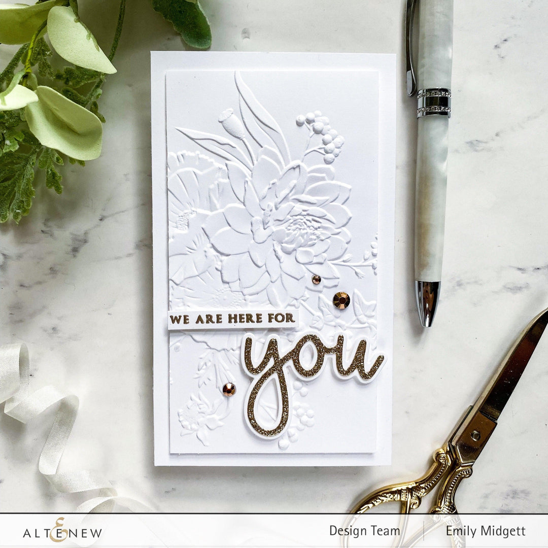 Part A-Glitz Art Craft Co.,LTD Embossing Folder Spring Blossoms 3D Embossing Folder