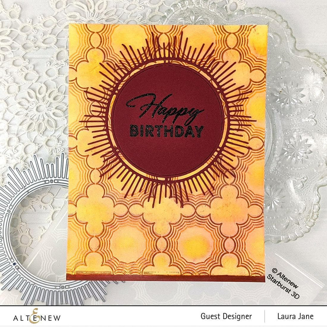 Part A-Glitz Art Craft Co.,LTD Embossing Folder Starburst 3D Embossing Folder