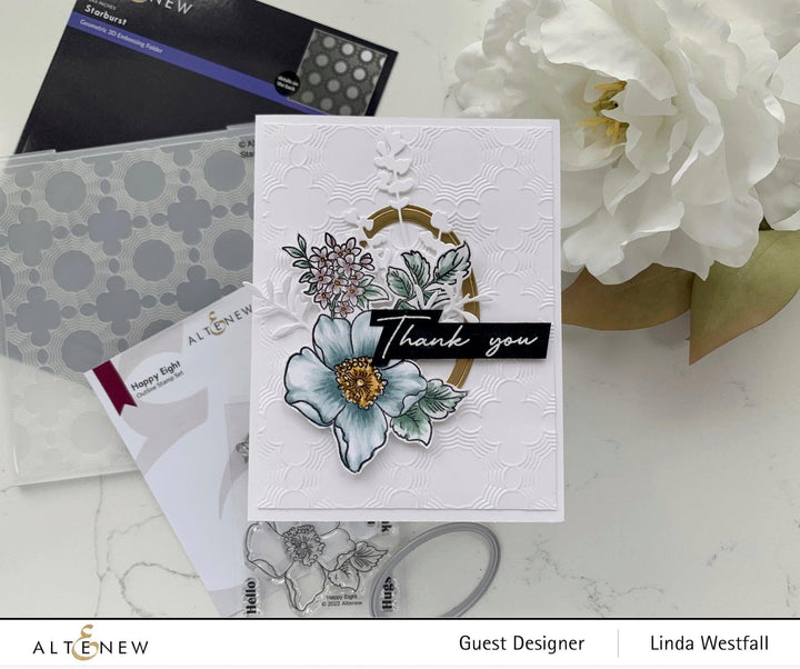 Part A-Glitz Art Craft Co.,LTD Embossing Folder Starburst 3D Embossing Folder