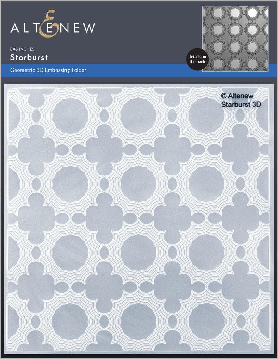 Part A-Glitz Art Craft Co.,LTD Embossing Folder Starburst 3D Embossing Folder